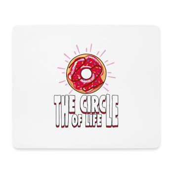 Cool chemise beignet 'le cercle de la vie' - Tapis de souris (format paysage) - blanc - Devant