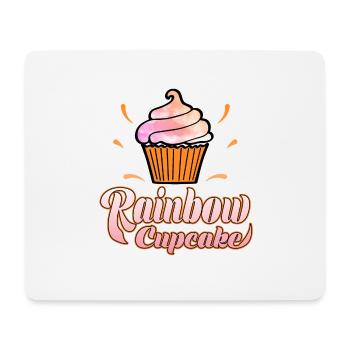 Schönes Cupcake/ Muffin Shirt "Rainbow cupcake" - Mousepad (Querformat) - Weiß - Vorne