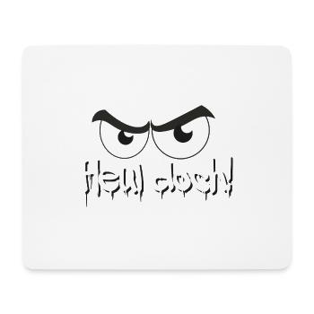 Heul doch! Böser Blick - Mousepad (Querformat) - Weiß - Vorne