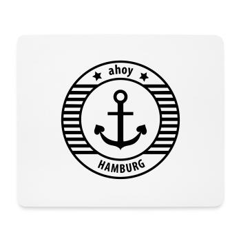 Ahoy Ahoi Hamburg Anchor - Mouse Pad (horizontal) - white - Front