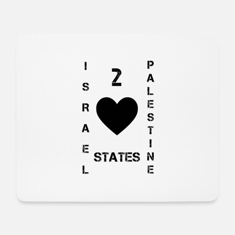 Israel Palästina - Mousepad (Querformat) - Weiß