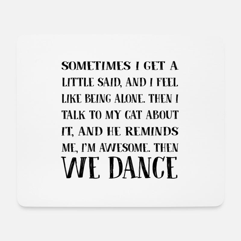 Katze Katzenfreund - Mousepad (Querformat) - Weiß