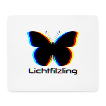 Lichtfilzling Schmetterling Abstrakt Psychedelisch - Mousepad (Querformat) - Weiß - Vorne