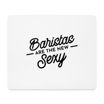 Barista Coffee Gift Caffeine Profession Cafe Bar - Mouse Pad (horizontal) - white - Front