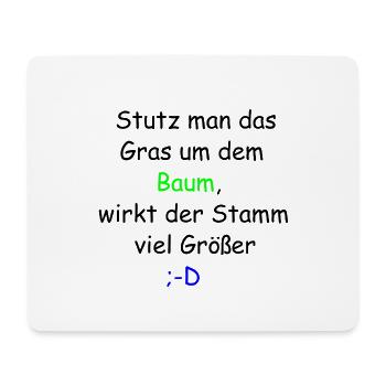 Tree saying | Great gift - Mouse Pad (horizontal) - white - Front