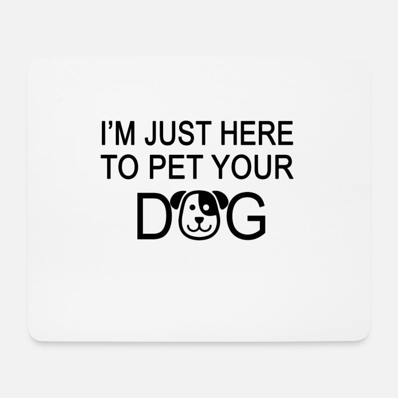 Hunde Hund - Mousepad (Querformat) - Weiß