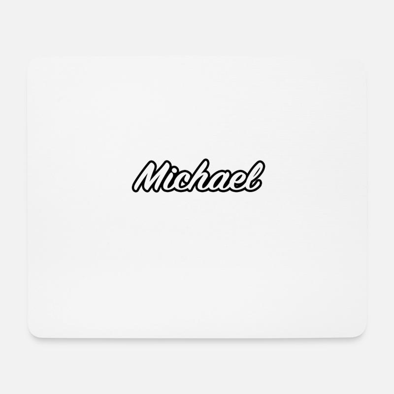 Michael First Name Name Gift Idea - Mouse Pad (horizontal) - white