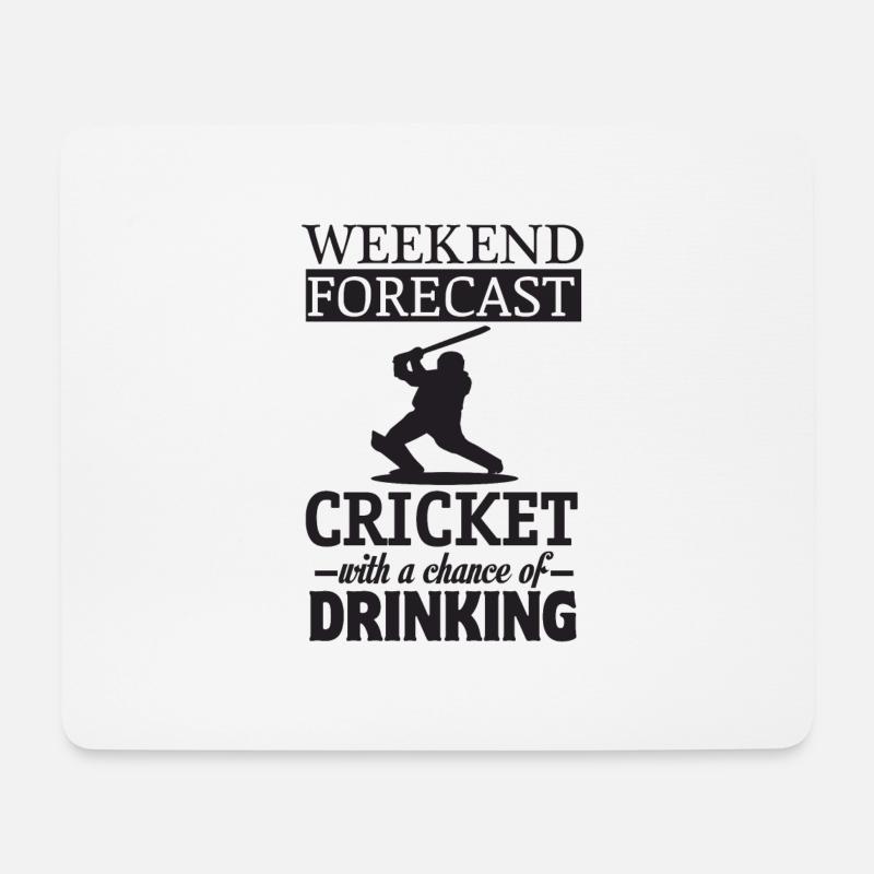 Cricket - Mousepad (Querformat) - Weiß