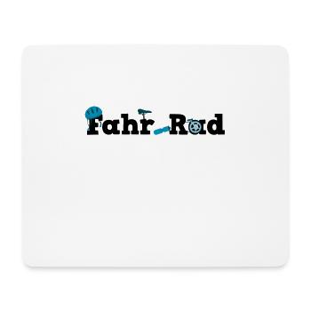 Fahrrad Fahrradfahren Fahrradtour - Mousepad (Querformat) - Weiß - Vorne