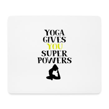 Yoga - Mousepad (Querformat) - Weiß - Vorne