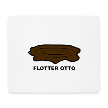 Durchfall Kot Scheiße Kacke Flotter Otto Geschenk - Mousepad (Querformat) - Weiß - Vorne