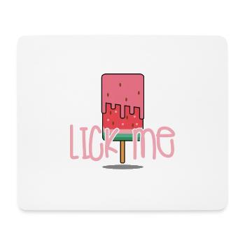 Lick me - Mousepad (Querformat) - Weiß - Vorne