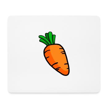 Karotte - Mousepad (Querformat) - Weiß - Vorne