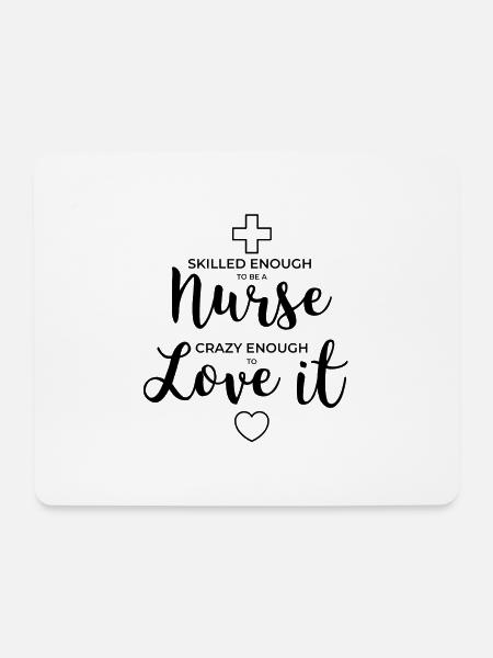 Krankenschwester - Mousepad (Querformat) - Weiß