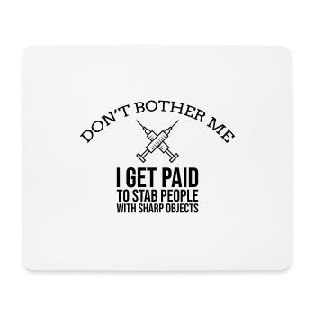 Krankenschwester Spritze - Mousepad (Querformat) - Weiß - Vorne