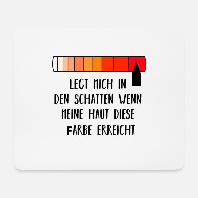 Sonnenbrand | Geschenkidee - Mousepad (Querformat) - Weiß