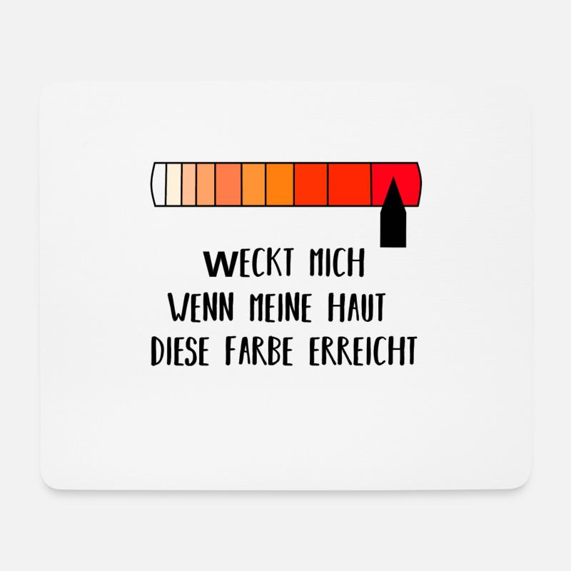 Sonnenbrand | Geschenkidee - Mousepad (Querformat) - Weiß