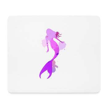 Sirène don mer natation créatures fabuleuses - Tapis de souris (format paysage) - blanc - Devant