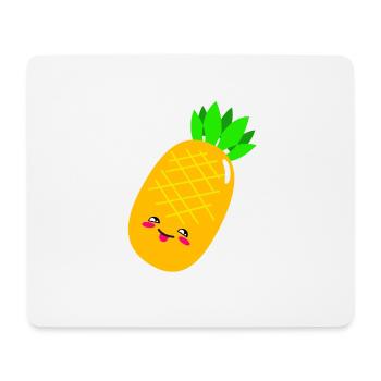 Ananas - Mousepad (Querformat) - Weiß - Vorne