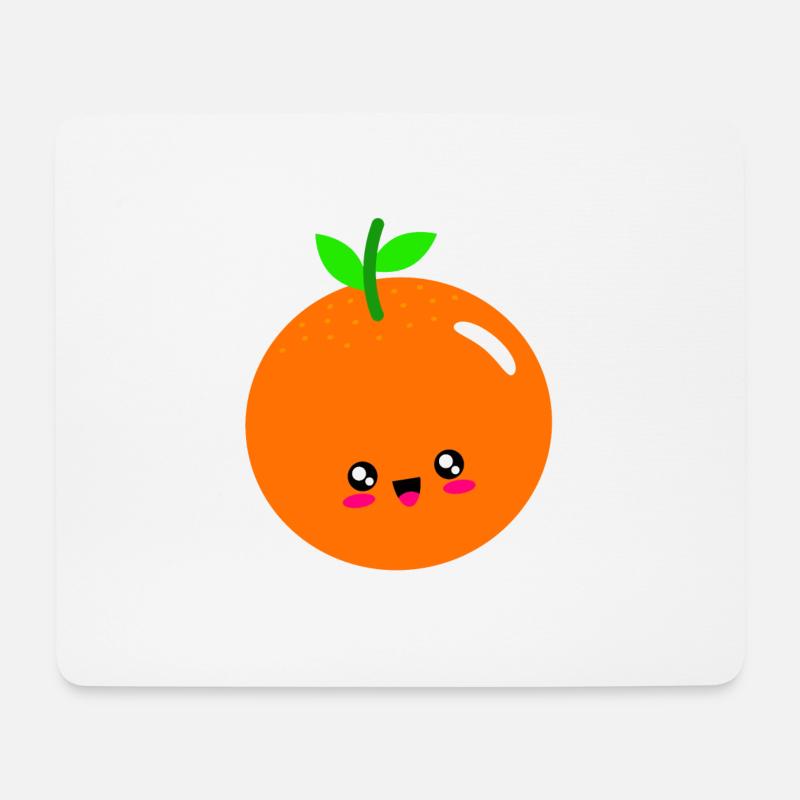 orange - Mousepad (Querformat) - Weiß