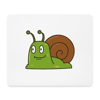 Escargot comique cadeau escargots animaux nature enfant - Tapis de souris (format paysage) - blanc - Devant