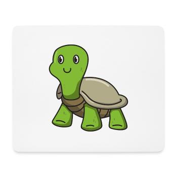 Tortue cadeau animaux nature dessin animé enfants mignons - Tapis de souris (format paysage) - blanc - Devant