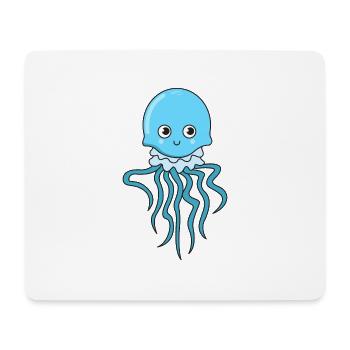 Qualle Meer Geschenk Strand Tier Comic Strand - Mousepad (Querformat) - Weiß - Vorne