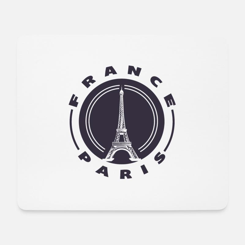 Eifelturm Paris - Mousepad (Querformat) - Weiß