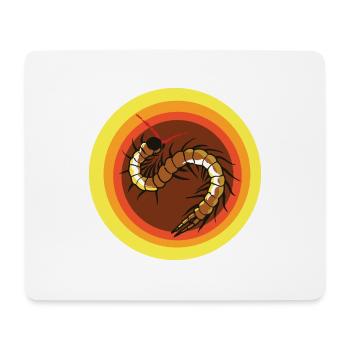 poisonous scolopender and centipede - Mouse Pad (horizontal) - white - Front