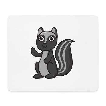 Skunk Cartoon Gift Animal Children Nature Animals - Mouse Pad (horizontal) - white - Front