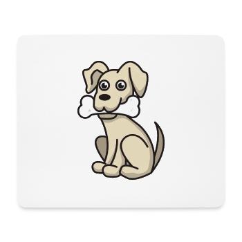 Dog Gift Pet Comic Dogs Animal Bones - Mouse Pad (horizontal) - white - Front