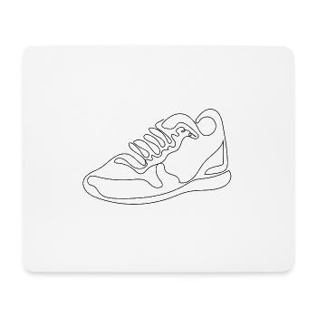 sneaker - Mouse Pad (horizontal) - white - Front