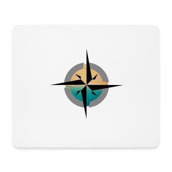Compass vacation south - Mouse Pad (horizontal) - white - Front