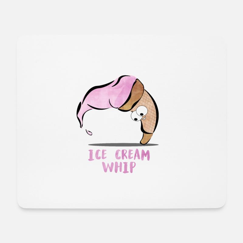 Ice Cream Whip - Mousepad (Querformat) - Weiß