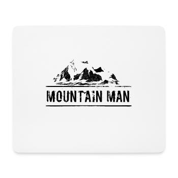 Mountain Man Sommets attaquants montagne amoureux de la nature - Tapis de souris (format paysage) - blanc - Devant