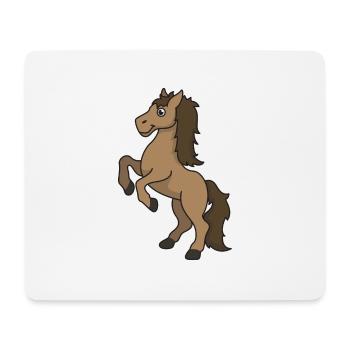 Horse equine gift cartoon riding rider animal - Mouse Pad (horizontal) - white - Front