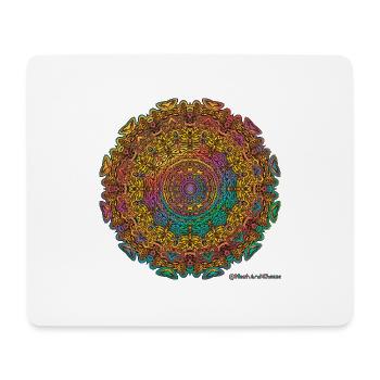 Kaleidoscope mandala - Mouse Pad (horizontal) - white - Front
