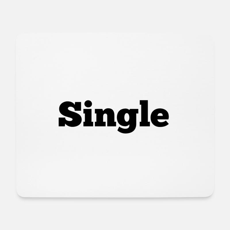 Single - Mousepad (Querformat) - Weiß