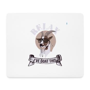 Relax I've Goat This Bock Goat Sunglasses - Mouse Pad (horizontal) - white - Front