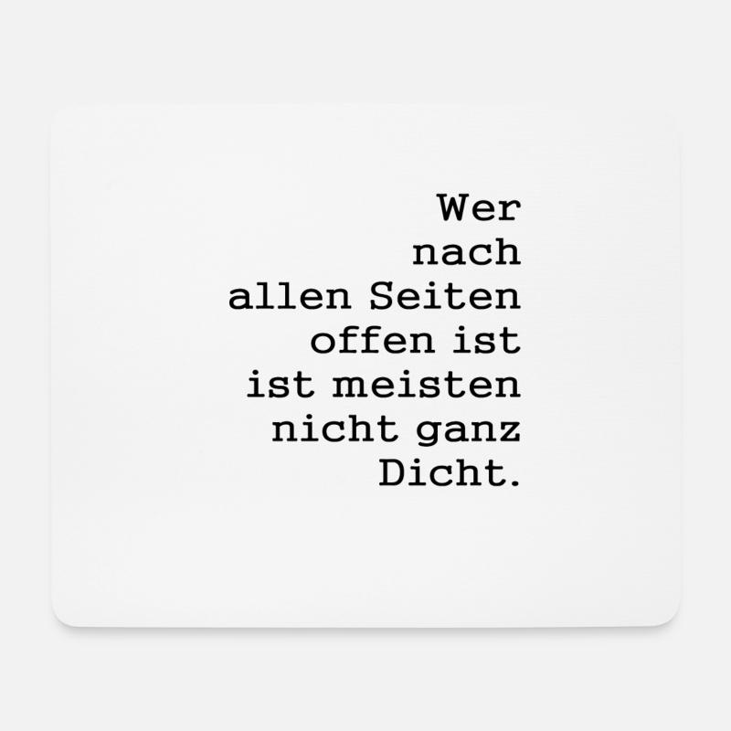 Sprüche Lustig - Mousepad (Querformat) - Weiß