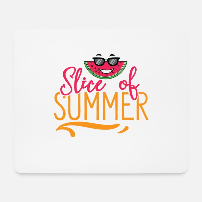 Slice of Summer - Mousepad (Querformat) - Weiß