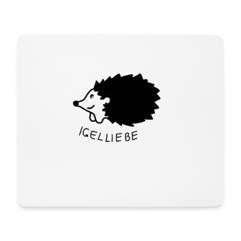 Hedgehog love hedgehogs - Mouse Pad (horizontal) - white - Front