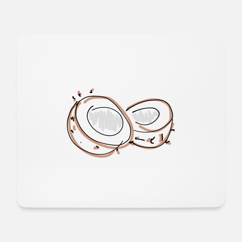coconut - Mouse Pad (horizontal) - white