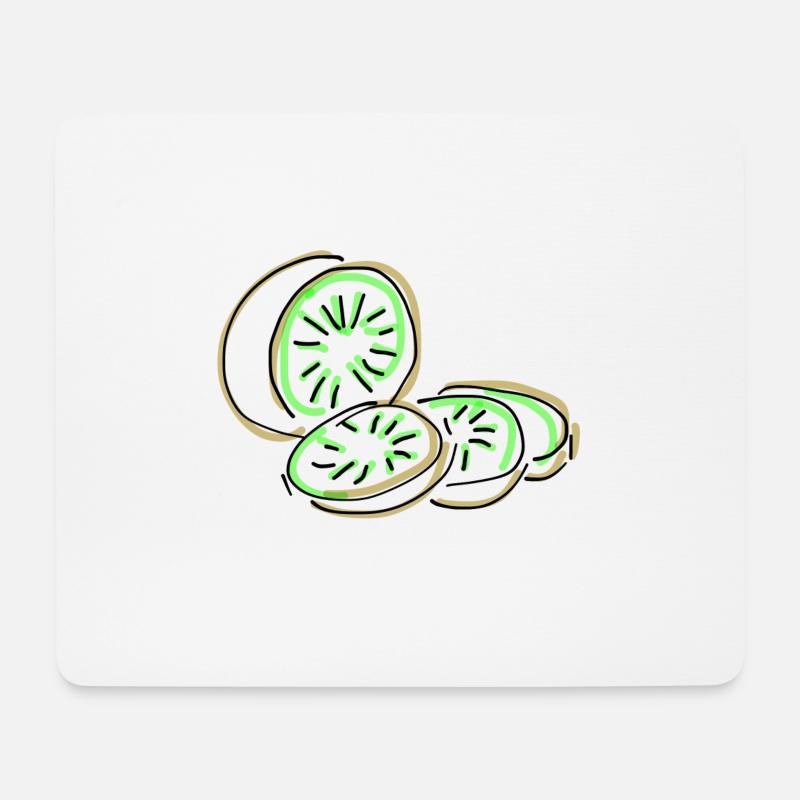 kiwi - Mouse Pad (horizontal) - white