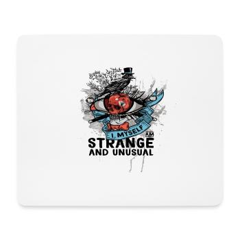 Crâne étrange - Tapis de souris (format paysage) - blanc - Devant