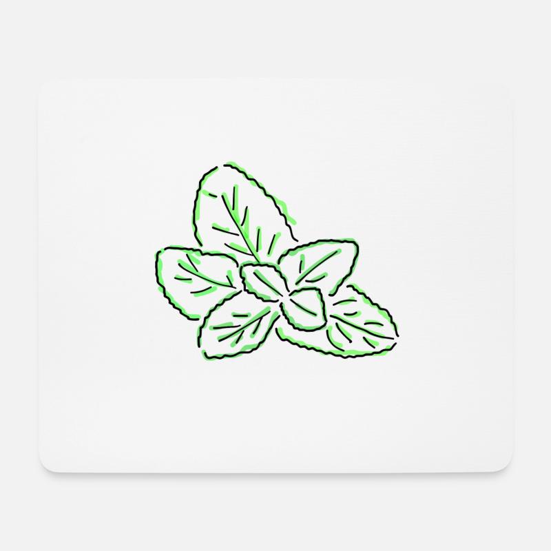 peppermint - Mouse Pad (horizontal) - white