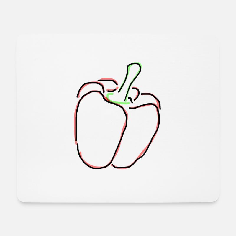 paprika - Mouse Pad (horizontal) - white