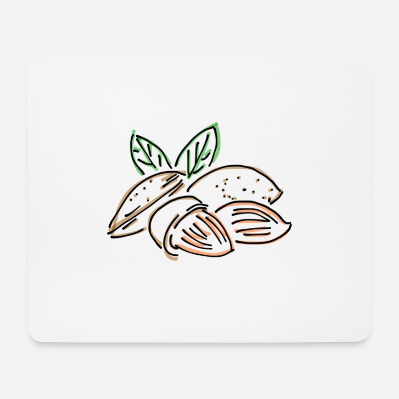 almond - Mouse Pad (horizontal) - white