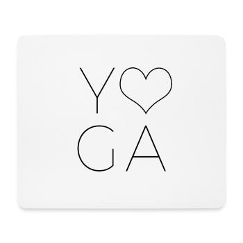 yoga - Mouse Pad (horizontal) - white - Front