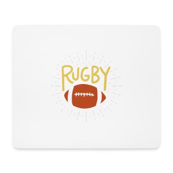 rugby - Mouse Pad (horizontal) - white - Front